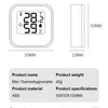 Mise à niveau du mini thermomètre numérique LCD hygromètre température électronique de la pièce intérieure thermomètre électronique LCD portable pour station météo de cuisine