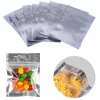 Plastic Aluminum Foil Package Bag Zipper Translucent Packaging Pouch Smell Proof Food Coffee Tea Storage Bags