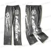 Men's Pants High Street Fashion Hellstar L Blue Grey Mud Print Retro Network Red Horn Casual Pants T230712