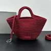 Top Tote Basket Shoulder Shopping Bags Nylon Rope Knitting Large Capacity Underarm Bag Handbags Totes designer Handbag Purse Women Crossbody Adjustable strap
