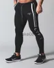 Calças masculinas com listras laterais JPUK novo outono masculino calças esportivas de treinamento de academia joggers calças de moletom slim fit de algodão calças esportivas de corrida J230712