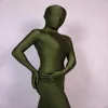 Full body lycra spandex catsuit dark green S-XXL289j