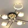 Kronleuchter Moderne 2023 Aluminium LED Cerling Lampe Für Wohnzimmer Schlafzimmer Multi-kopf Design Gold Innen Beleuchtung Lüster Dekor