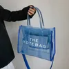 Torebki wieczorowe Tote dla kobiet letnie luksusowe torebki od projektantów duża przezroczysta torba na zakupy na plażę duża torebka kwadratowa torebka 230711