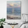 Artesanato Seascape Art Picture Decoração moderna da sala de estar Pintura a óleo Texturizado Sea Cenário Art Pictures Tapeçarias de parede Obra de arte L230704