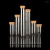 Storage Bottles Glass Test Tubes With Cork Stoppers For Scientific Experiments Bath Salt And Candy Party Home Decoration