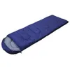 Rectangular Single person sleeping bag with hat spring summer autumn three seasons outdoor travel adult camping train sleeping bag HW01