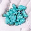 Charms kamień naturalny anioł różany kwarc tygrysie oko Opal wisiorki krystalicznie czyste czakry klejnot dopasowane kolczyki naszyjnik Making Drop Delivery Dhvcd