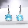 Stud DreamCarnival1989 Selling Special Cut Cubic Zircon Earrings for Woman Sky Blue Color Stone Elegant Jewelry Wholesale WE3819 230711