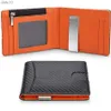 Carbon Fiber Rfid Men Wallets Money Bag Slim Thin Card Man Wallet Luxury Male Small Short Purse Bi-fold Vallet Billfold L230704