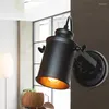 Wall Lamp Retro Light For Living Room Bedroom Restaurants Loft Vintage Industrial Downlight American Village Lamps With Switch