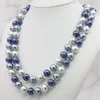 Hänge halsband grossistpris nytt mode! 35 "10 12mm South Sea Shell Pearl Necklace AAA Multicolor Beads smycken som gör cirka 85 st/strängar HKD230712