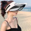 Wide Brim Hats Sun Hat For Women In Summer Protection Big Top Outdoor Cycling Face Shield Retractable Baseball Cap