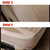 Uppgradera linbilsätet omslaget andningsbar Auto Seat Cushion Protector Front Automobile Seat Pad Mat Car Styling Interiör Tillbehör