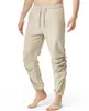 Pantaloni da uomo Estate Cotone Lino Casual Allentato Moda Coulisse Elastico in vita Uomo Jogger Yoga