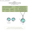 Charm Bamoer 925 Sterling Silver Romantic Mermaid Love Earrings Necklace Jewelry Set Z230712