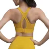 Als Sport Bra Ebb Crop Top Débardeur Pad Camisoles Comfy Fiess Brassiere Filles Sport Bras Femmes Sans Fil Sans Couture Jaune Entraînement Gym Mesh Top Yoga