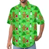 Vrijetijdsoverhemden voor heren Kerstboom Vakantieprint Strandoverhemd Hawaiian Trending Blouses Heren 3XL 4XL