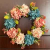 Flores decorativas reutilizáveis não murcha coroas de flores artificiais para decoração de festa de casamento hortênsia peônia guirlanda suprimentos