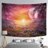 Tapisseries Starry Moon Romantique Couple Tenture Murale Tapisserie Art Déco Couverture Rideau Suspendu à La Maison Chambre Salon Décoration R230710