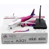 Aircraft Modle LH4193 Alloy Collectible Plane Gift Wings 1 400 Wizz Air Abu Dhabi Airbus A321neo Diecast Aircraft JET Model A6-WZB 230711