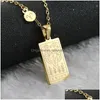 Pendant Necklaces Zodiac Constellation Necklace - Stainless Steel Gold For Women And Men Drop Delivery Jewelry Pendants Dhqeo