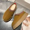 Tofflor Nya Flats Plattform Varma Stövlar Tofflor Dam Skor 2022 Vinter Mode Slides Designer Flip Flops Klänning Hem Mujer Zapatillas J230712