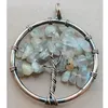 Pendant Necklaces Tree Of Life Tiger Eye Labradorite Lapis Lazuli Howlite Tourmaline Bead 1pcs WB990