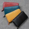 Fashion Desige Genuine Leather Woman Wallet Long Clutch Purse Large Capacity Organizer Holder Travel Ladies Bag L230704