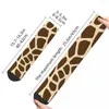 Calzini da uomo Winter Warm Crazy Design Unisex Giraffe Skin Pattern Animal Spot Tubo centrale antiscivolo