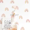 Andra dekorativa klistermärken Rainbow Wallpaper på väggklistermärkena för barnrum Ornament Baby Room Stencils för väggar för vinyler Dekorativa x0712