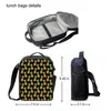 School Bags YIKELUO Small Pineapple Print Teen Laptop Game Black Durable Backpack Fruit Insulation Lunch Bag Mochilas