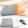 Tapis USB électrique pied main coussin chauffant maison pieds chaud pantoufles hiver plus chaud lavable tapis chambre accessoires goutte