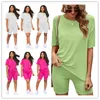 Women's Tracksuits Tracksuit Female Suit With Shorts For Women 2 Piece Sets Outfits Oversize Set Woman Summer Big Size