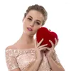 Evening Bags Heart Shaped Diamonds Women Women's Bag 2023 Trend Chain Shoulder Purse Day Clutches For Party Wedding