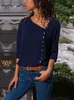 Kadınlar bluz gömlekleri kadınlar üst ve bluz 2023 Moda Uzun Kollu Yok Yakası Şifon Bluz Gündelik Üstler Artı Zarif İş Giyim Gömlek XXXL L230712
