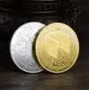 Sztuka i rzemiosło Wirtualna moneta NEO moneta trójwymiarowa płaskorzeźba metalowa posrebrzana pamiątkowa kolekcja medali prezent