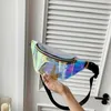 Taille Taschen Tasche Persönlichkeit Dazzling Laser Fanny Pack Wasserdicht Mode Holographische Brust Cross-Body Tasche Verschluss Münze Geldbörse