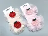 Acessórios de cabelo Boutique Ins 10 pçs Fashion Cute Crystal Cherry Floral Hairpins Glitter Apple Clips Princess Headwear Girls