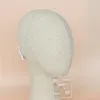 Stijlvolle Witte Mesh Korte Bruidssluiers Met Parel Elegante Bedekken het Gezicht Bruiloft Sluiers Voor Vrouwen Vogelkooi Vintage Bruid Dames Prom Huwelijk Haaraccessoires CL2616