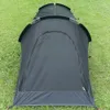 Tende e rifugi Tenda da campeggio per esterni tenda da campeggio singola tenda impermeabile supporto in alluminio aeronautico tenda sacco a pelo portatile 230711