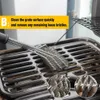 BBQ Tools Accessories Barbecue accessories Barbecue brush Stainless steel wire bristle cleaning brush Non stick grease Kitchen barbecue tools 230711