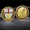 Arti e Mestieri Commercio all'ingrosso di oro placcato argento rilievo tridimensionale stampa a colori medaglie commemorative collezione monete nuove