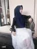 Этническая одежда Ид исламская арабская женщина носит непосредственно одно кусок молитва Турбан Хата Рамадан Мусульманские Женские Удобные Шаль Кеп