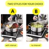 Soup Stock Pots Stainless Steel Pot With Cover Induction Cooker pot Pan Chinese Fondue Home Cookware Cooking For Kitchen 230711