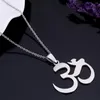 Pendant Necklaces India Yoga Necklace OHM Hindu Buddhist AUM OM Hinduism Outdoor Sport Jewelry