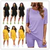 Women's Tracksuits Tracksuit Female Suit With Shorts For Women 2 Piece Sets Outfits Oversize Set Woman Summer Big Size