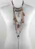 Hänge halsband Gypsy uttalande vintage långt halsband etniska smycken boho halsband tribal krage tibet smycken hkd230712