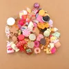 Charm 20/30/60/100pcs/lot by Random Cake Candy Food Charms for Jewelry Making Bracelets Earrings Making Resin Flat Back Cabochon