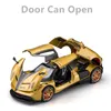 Modèle de voiture moulé sous pression 124 Pagani Huayra Dinastia alliage modèle de voiture de course moulé sous pression en métal jouet modèle de voiture de sport haute simulation son et lumière enfants cadeaux 230711